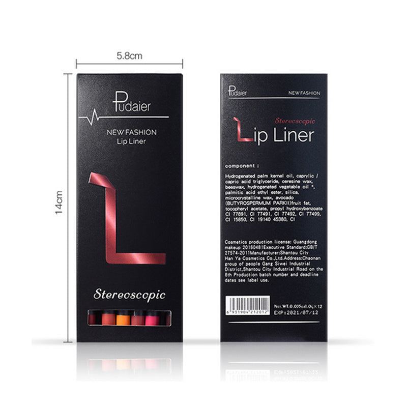 12 Colors Lip Liner